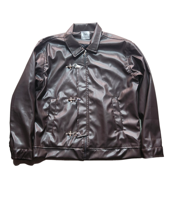 MAROON LEATHER JACKET